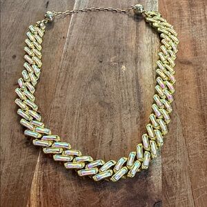 Gold and Iridescent Women's Necklace